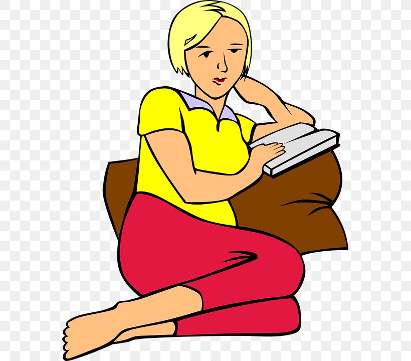 Woman Reading Clip Art Women Clip Art, PNG, 571x720px, Watercolor, Cartoon, Flower, Frame, Heart Download Free