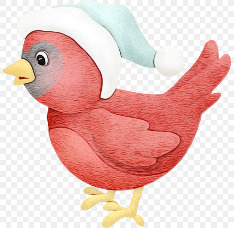 Bird Chicken Rooster Pink Beak, PNG, 799x800px, Watercolor, Beak, Bird, Chicken, Livestock Download Free