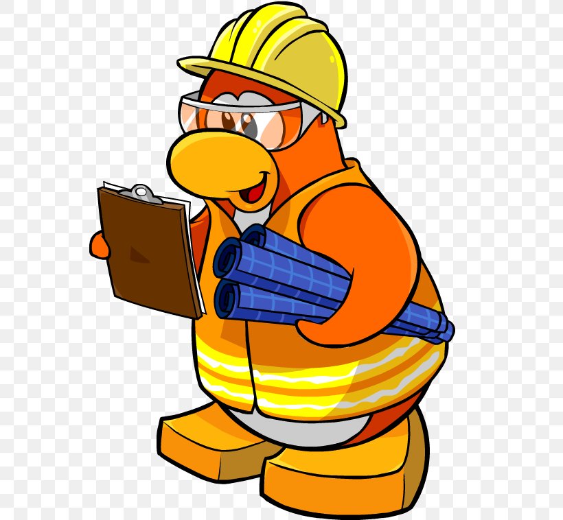 Club Penguin Island Architectural Engineering Construction Worker, PNG, 560x758px, Club Penguin, Architectural Engineering, Area, Artwork, Beak Download Free