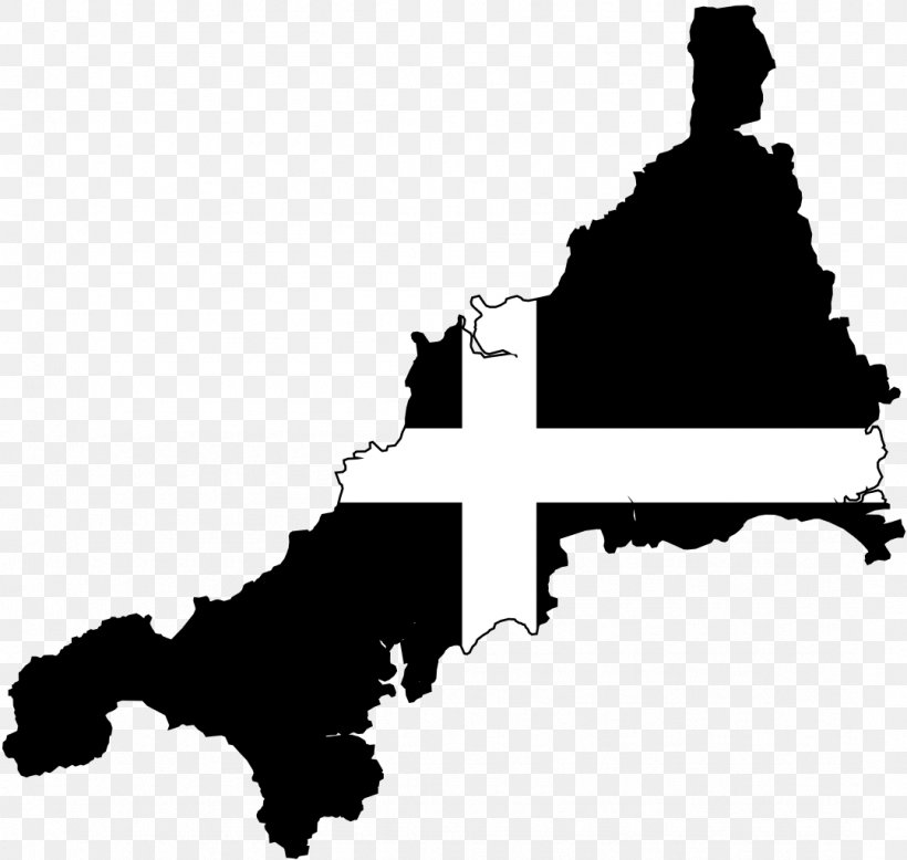 Cornwall Saint Piran's Flag Map Cornish People, PNG, 1078x1024px, Cornwall, Black, Black And White, Cornish People, File Negara Flag Map Download Free