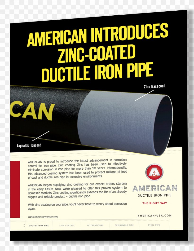 Ductile Iron Pipe Cast Iron Pipe Advertising, PNG, 2550x3300px, Ductile Iron Pipe, Advertising, Brand, Brochure, Cast Iron Download Free
