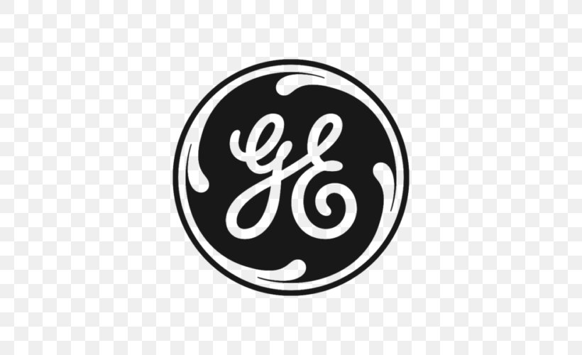 General Electric Logo Business Edison International Alstom, PNG, 500x500px, General Electric, Alstom, Black And White, Brand, Business Download Free