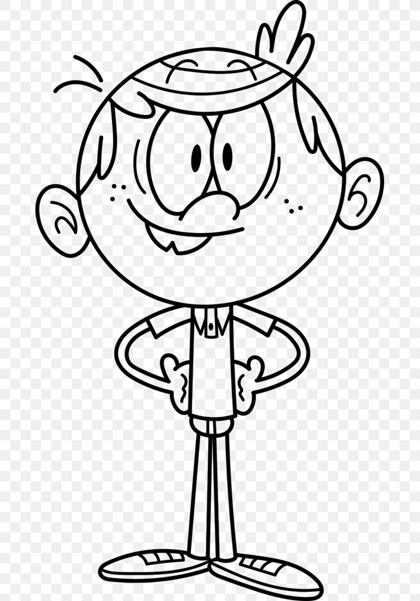 Lincoln Loud Black And White Drawing Clip Art, PNG, 681x1174px, Lincoln Loud, Area, Art, Black And White, Color Download Free