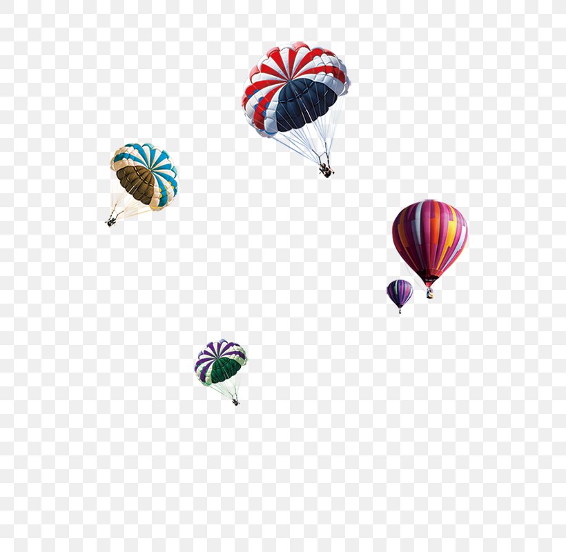 Hot Air Balloon Parachute, PNG, 800x800px, Hot Air Balloon, Balloon, Computer, Hot Air Ballooning, Parachute Download Free