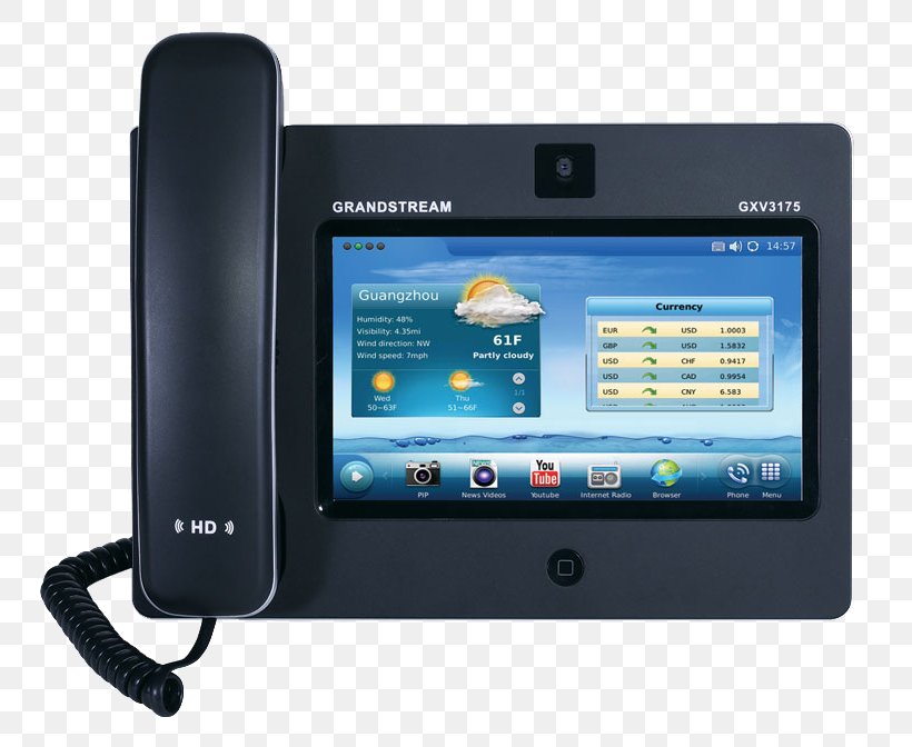 Grandstream Networks VoIP Phone Grandstream GXV3175 Voice Over IP Telephone, PNG, 800x672px, Grandstream Networks, Business Telephone System, Display Device, Electronic Device, Electronics Download Free