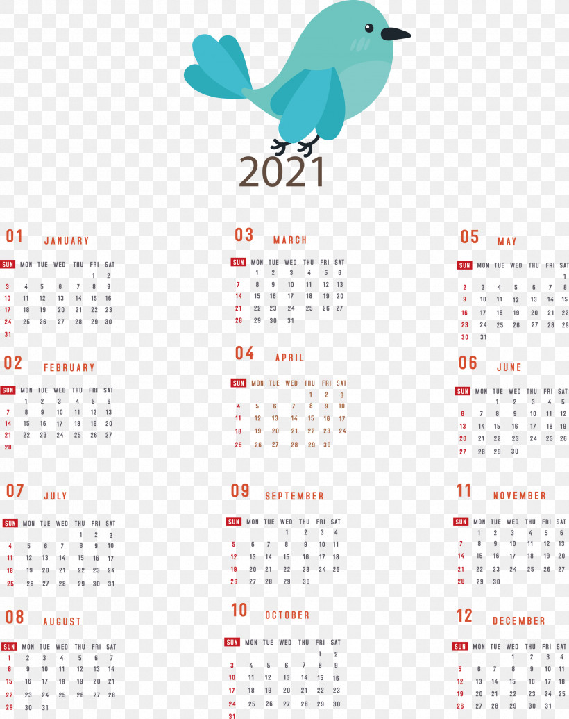 Printable 2021 Yearly Calendar 2021 Yearly Calendar, PNG, 2376x3000px, 2021 Yearly Calendar, Calendar System, Meter Download Free