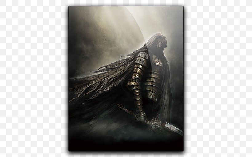 Dark Souls III Another Century's Episode 2 Video Game, PNG, 512x512px, Dark Souls Ii, Black And White, Dark Souls, Dark Souls Iii, Feather Download Free
