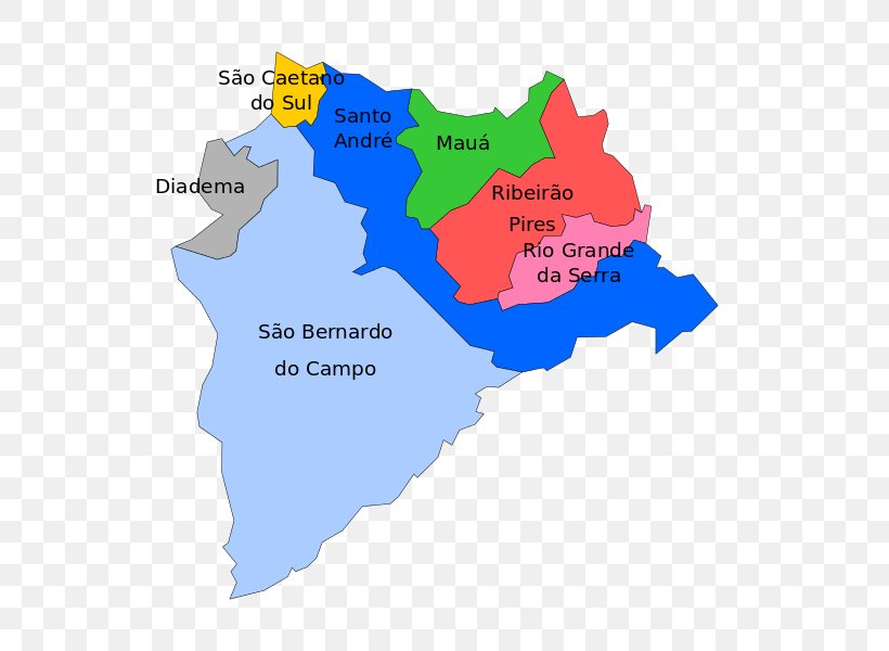 São Bernardo Do Campo Santo André Diadema São Caetano Do Sul Regions Of Brazil, PNG, 600x600px, Diadema, Area, Brazil, Diagram, Map Download Free