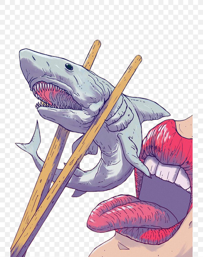 Shark Cartoon Drawing Illustration, PNG, 736x1041px, Watercolor, Cartoon, Flower, Frame, Heart Download Free