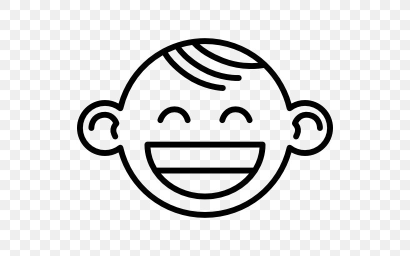 Smiley, PNG, 512x512px, Smiley, Black And White, Child, Emoticon, Face Download Free