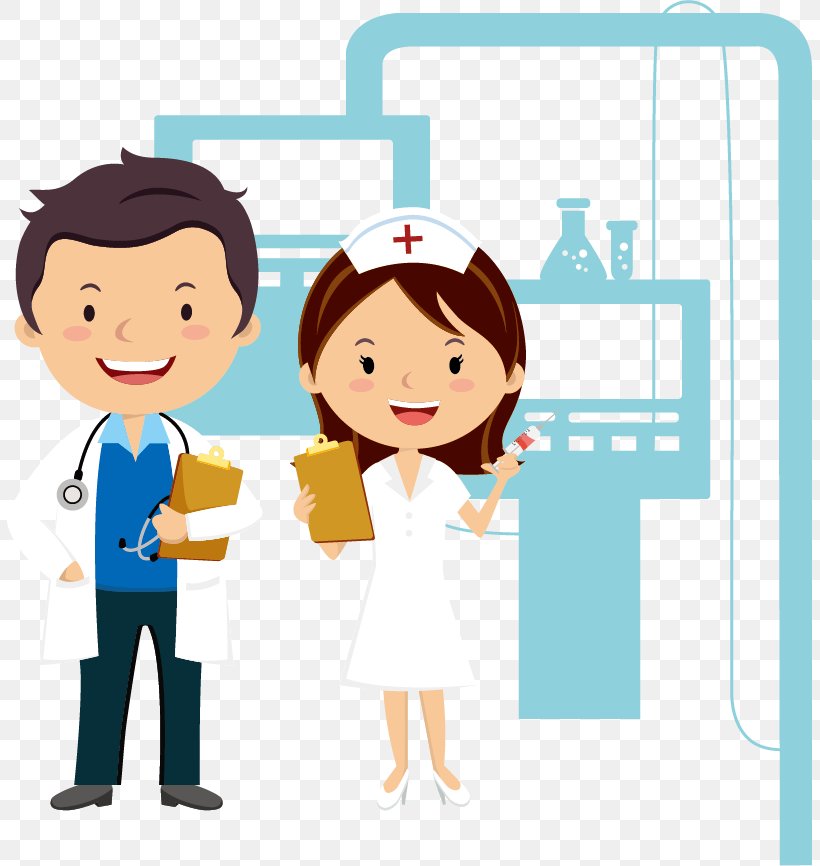 Cartoon Physician Nursing, PNG, 805x866px, Watercolor, Cartoon, Flower, Frame, Heart Download Free