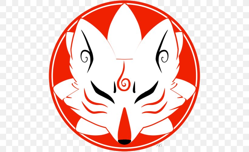 Kitsune Symbol Fox Drawing, PNG, 500x500px, Kitsune, Area, Art, Artwork, Black And White Download Free