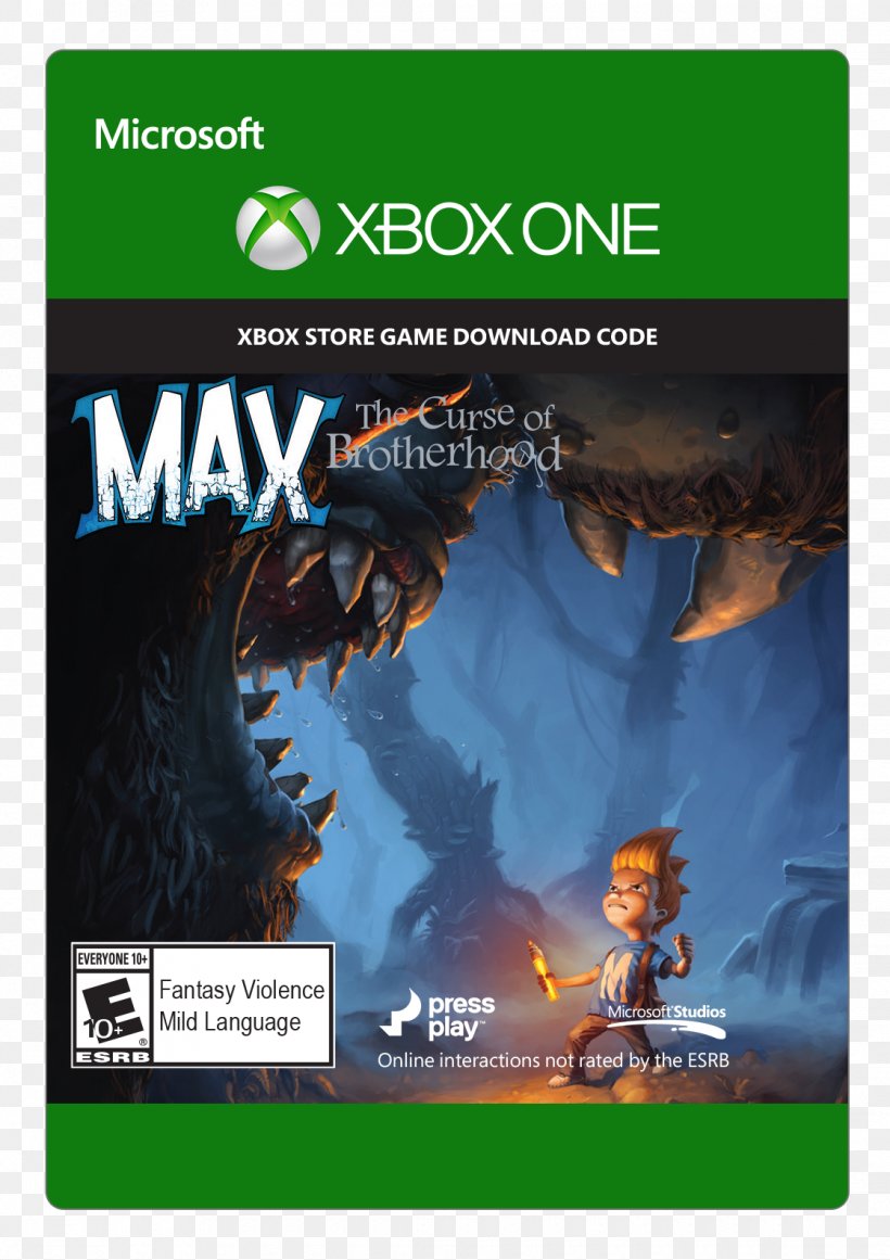 Max: The Curse Of Brotherhood Xbox 360 Microsoft Studios Video Game Xbox One, PNG, 1120x1586px, Max The Curse Of Brotherhood, Brand, Game, Microsoft, Microsoft Studios Download Free