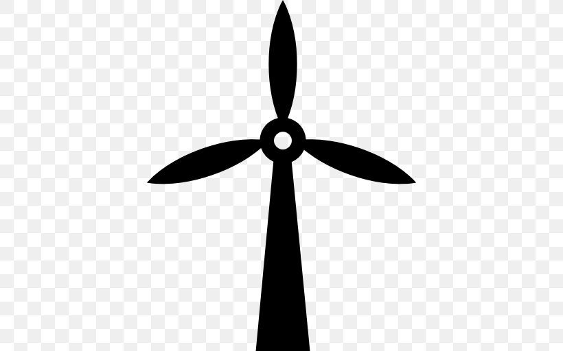 Wind Power Windmill Wind Turbine, PNG, 512x512px, Wind Power, Black And White, Electric Generator, Energy, Mill Download Free
