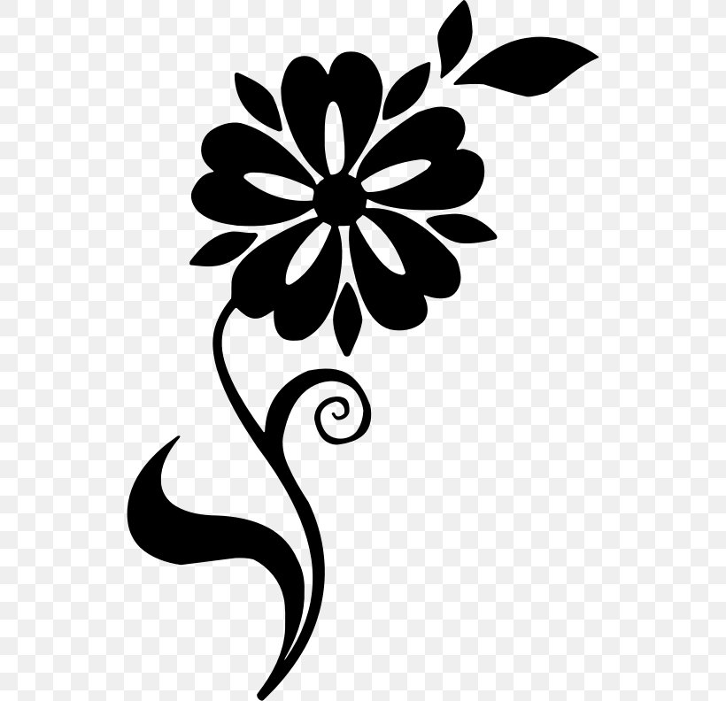 Floral Design Flower Clip Art, PNG, 534x792px, Floral Design, Artwork, Black, Black And White, Branch Download Free