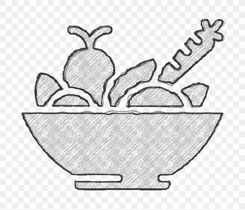 Gastronomy Icon Salad Icon Vegetables Icon, PNG, 1248x1070px, Gastronomy Icon, Biology, Black, Black And White, Hm Download Free