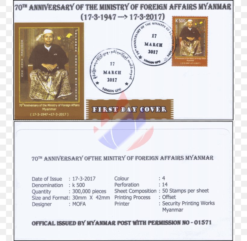 Myanmar Ministry Of Foreign Affairs Maximum Card Paper Postage Stamps, PNG, 800x800px, Myanmar, Anniversary, Description, Foreign Affairs, Material Download Free