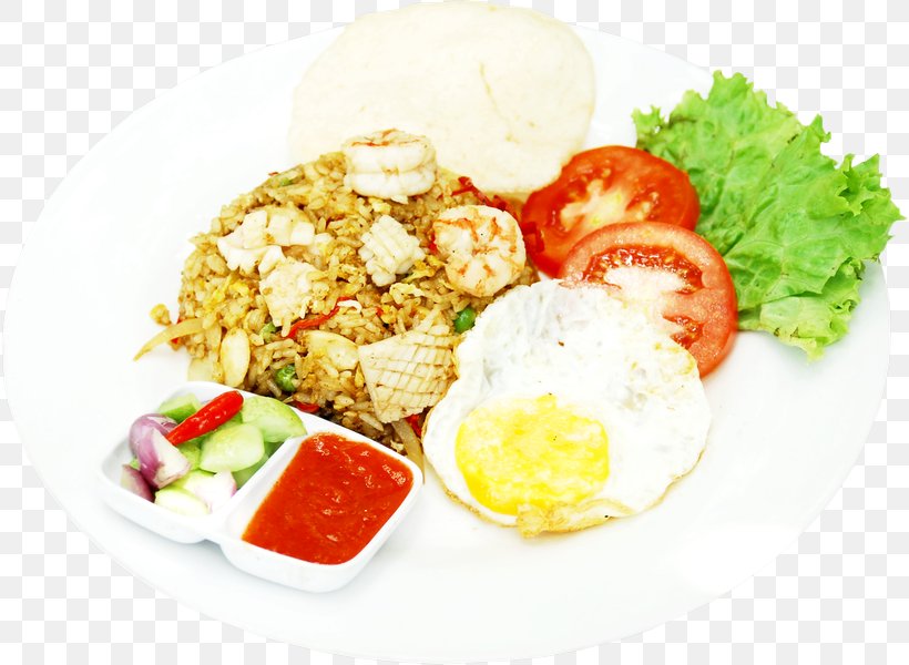Nasi Goreng Vegetarian Cuisine Full Breakfast Pisang Goreng Food, PNG, 818x600px, Nasi Goreng, Appetizer, Asian Food, Breakfast, Comfort Food Download Free