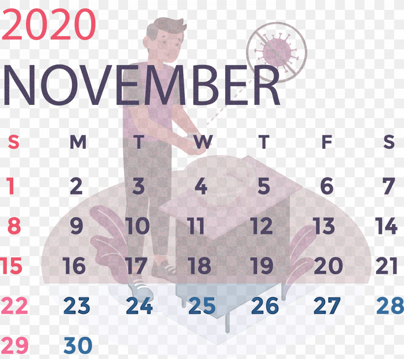 November 2020 Calendar November 2020 Printable Calendar, PNG, 3000x2669px, November 2020 Calendar, Area, Globe Life Liberty National Division, Hm, Line Download Free