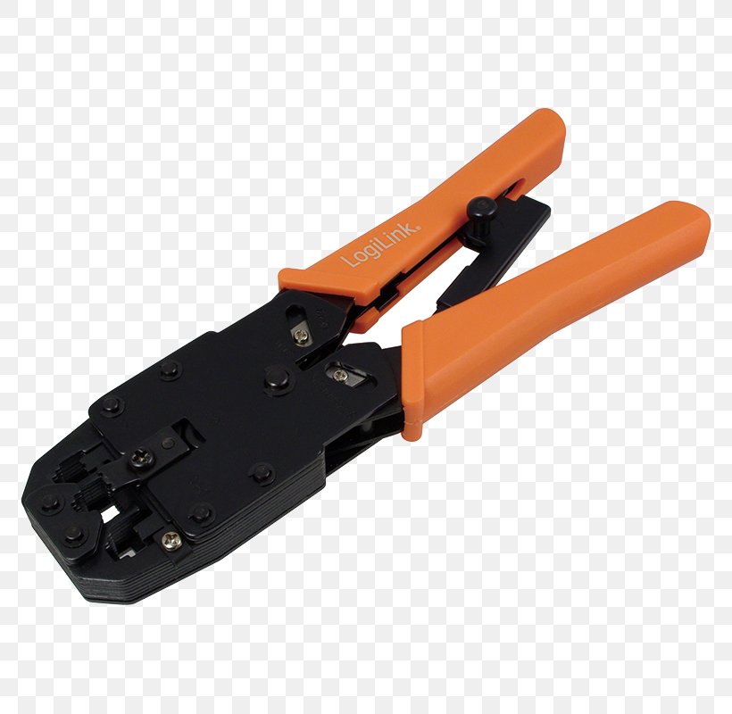 Crimp Modular Connector 8P8C Electrical Cable RJ-11, PNG, 800x800px, Crimp, Category 6 Cable, Computer, Cutting Tool, Diagonal Pliers Download Free
