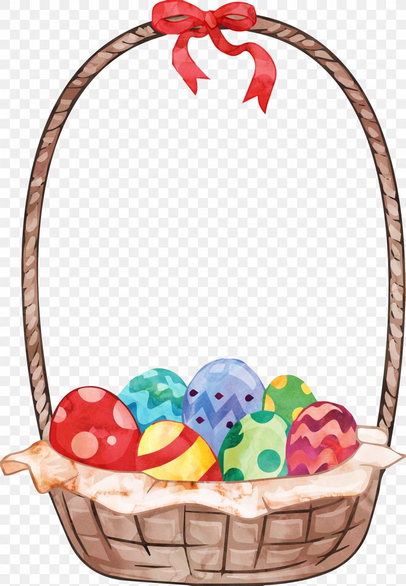 Watercolor Painting Clip Art, PNG, 2163x3125px, Watercolor Painting, Basket, Drawing, Easter, Easter Egg Download Free