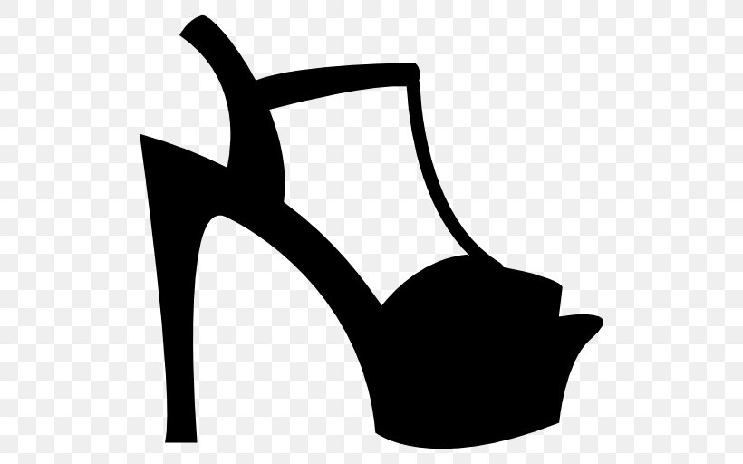 High-heeled Shoe Absatz Platform Shoe Clip Art, PNG, 512x512px, Highheeled Shoe, Absatz, Artwork, Black, Black And White Download Free