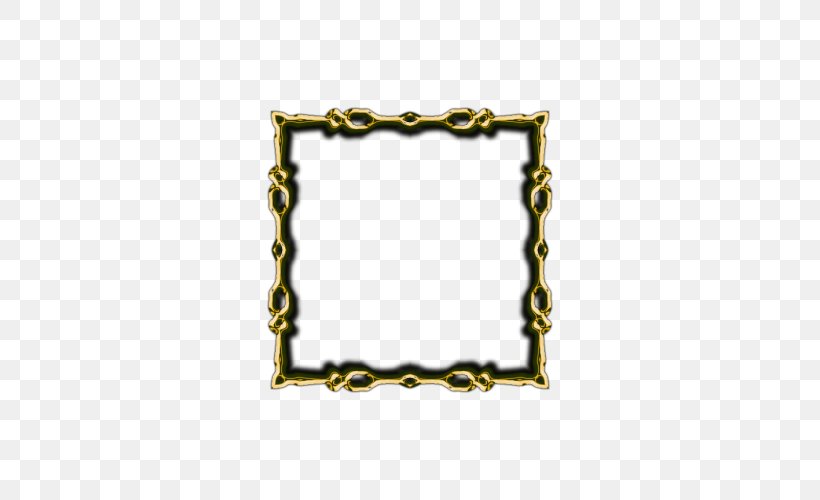 Picture Frames Rectangle Brass, PNG, 500x500px, Picture Frames, Brass, Chain, Metal, Picture Frame Download Free