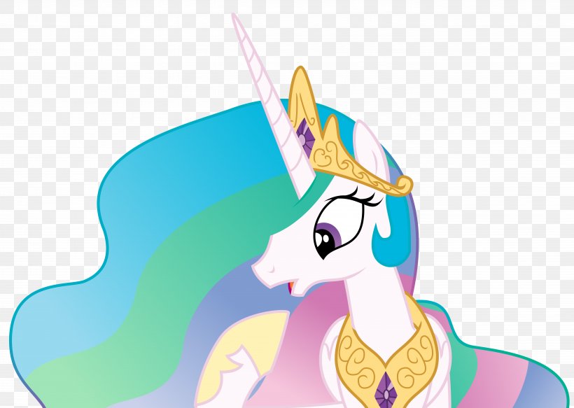 Pony Princess Celestia, PNG, 5409x3850px, Watercolor, Cartoon, Flower, Frame, Heart Download Free