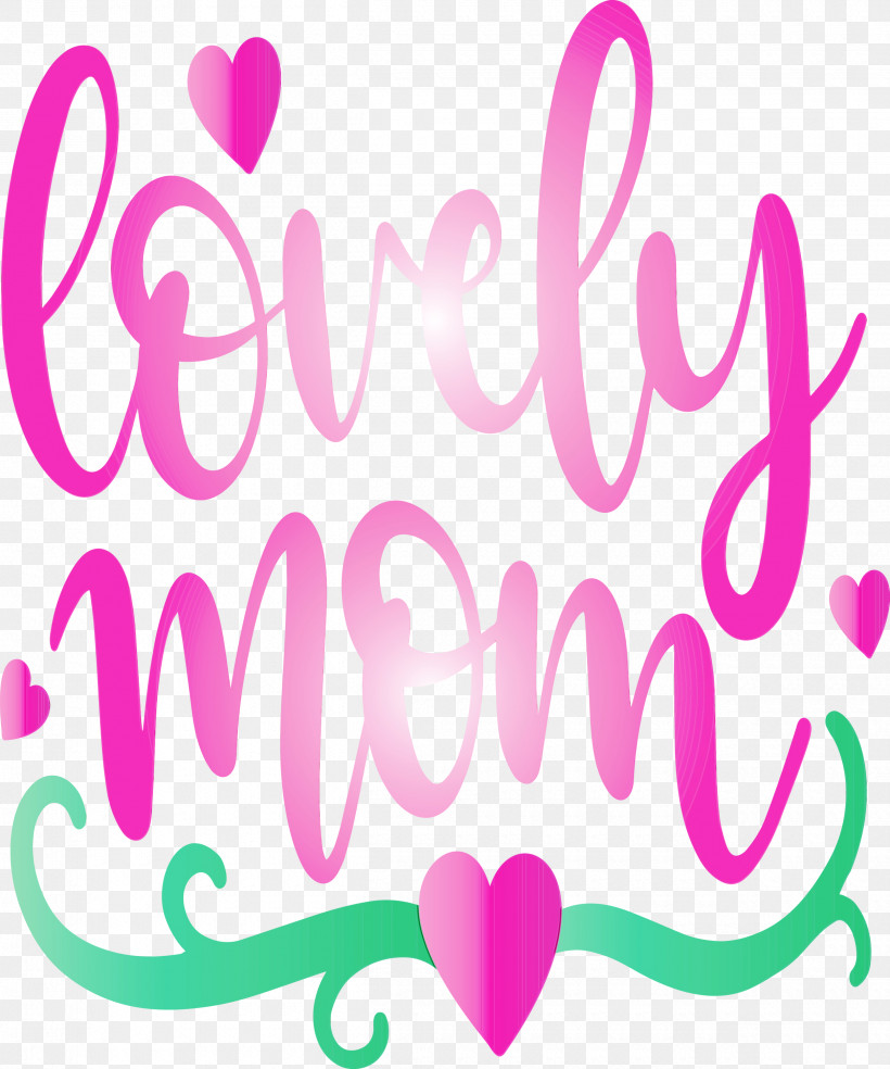 Text Pink Font Magenta Heart, PNG, 2500x3000px, Mothers Day, Heart, Love, Lovely Mom, Magenta Download Free