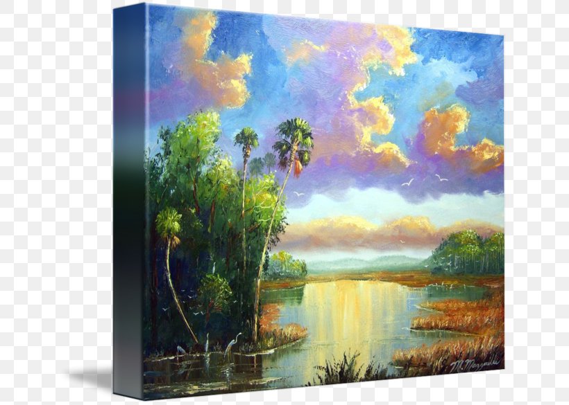 Watercolor Painting Acrylic Paint Landscape Painting Oil Painting, PNG, 650x585px, Painting, Acrylic Paint, Art, Artwork, Bayou Download Free