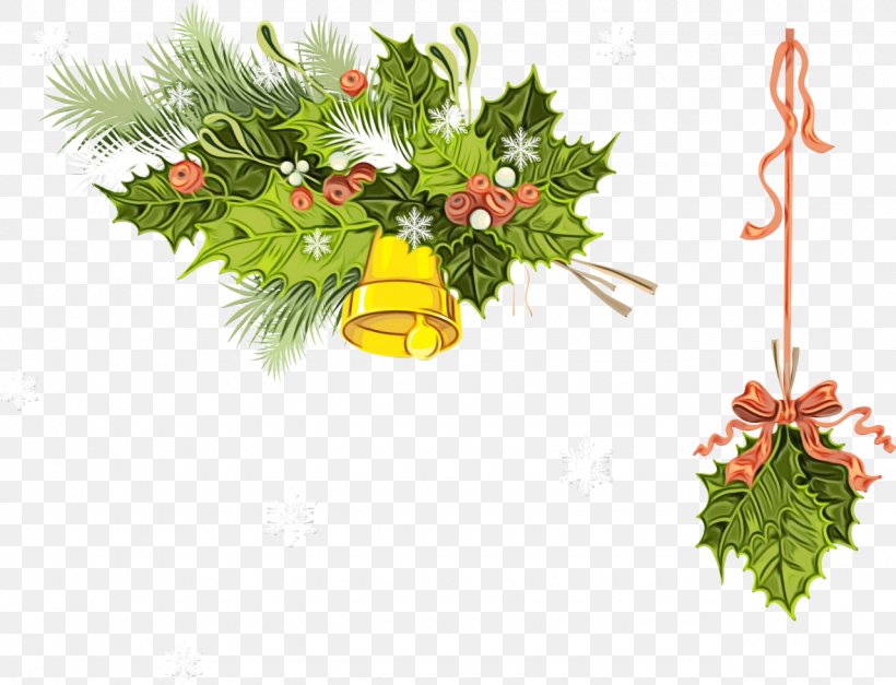 Christmas Decoration, PNG, 1280x980px, Watercolor, Branch, Christmas Decoration, Conifer, Fir Download Free