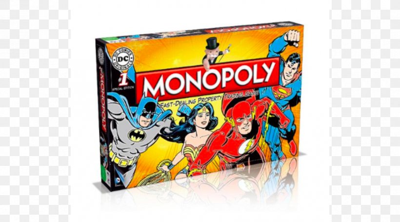 Monopoly Board Game Hasbro DC Comics, PNG, 900x500px, Monopoly, Board Game, Comic Book, Comics, Dc Comics Download Free