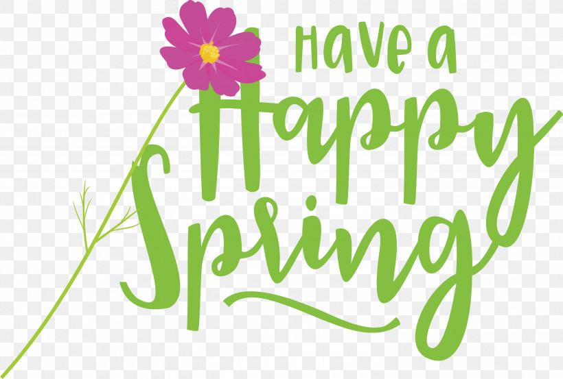 Spring Have A Happy Spring Spring Quote, PNG, 3000x2025px, Spring, Cut Flowers, Floral Design, Flower, Green Download Free