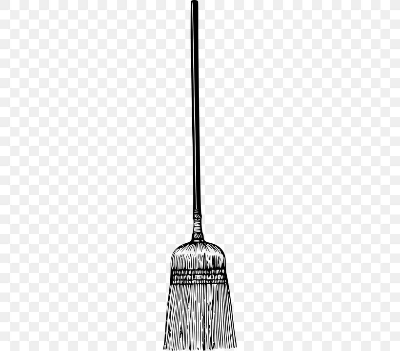 Broom Paintbrush, PNG, 360x720px, Broom, Black And White, Brush, Ceiling Fixture, Cleaning Download Free