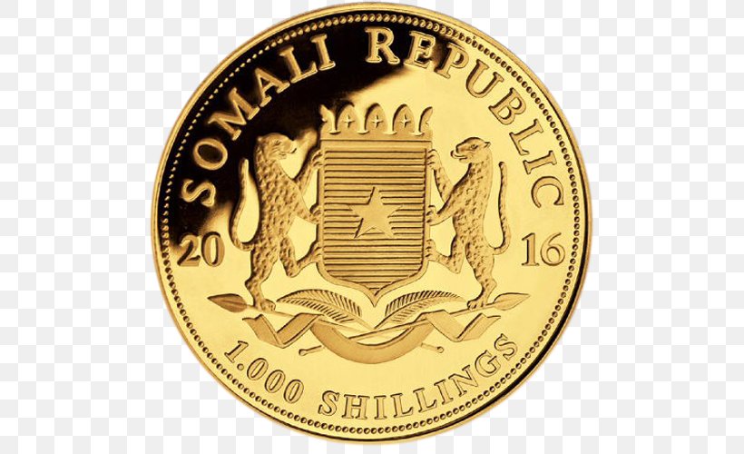 Gold Coin Gold Coin Somalia Bullion Coin, PNG, 500x500px, Coin, American Gold Eagle, Bullion Coin, Cash, Coin Collecting Download Free