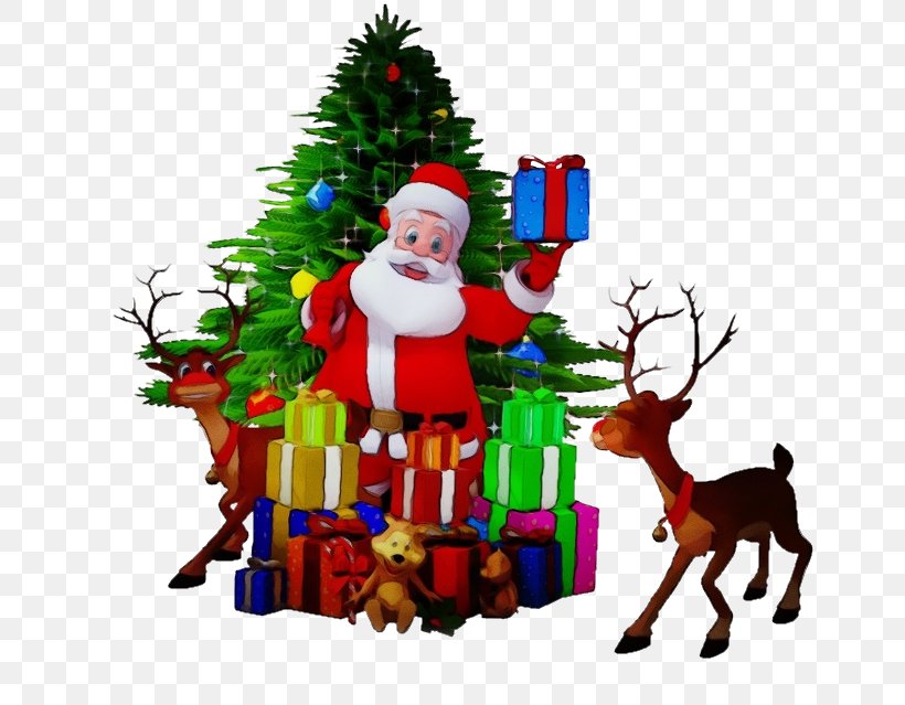 Santa Claus, PNG, 712x639px, Watercolor, Christmas, Christmas Decoration, Christmas Eve, Christmas Ornament Download Free
