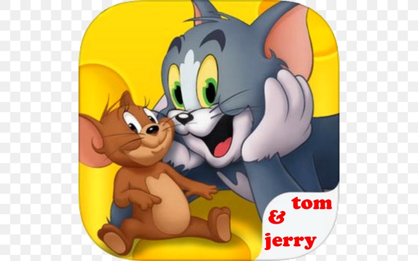 Tom And Jerry Light Bird Cat Android Meow Remix, PNG, 512x512px, Tom And Jerry, Android, Carnivoran, Cartoon, Cat Download Free