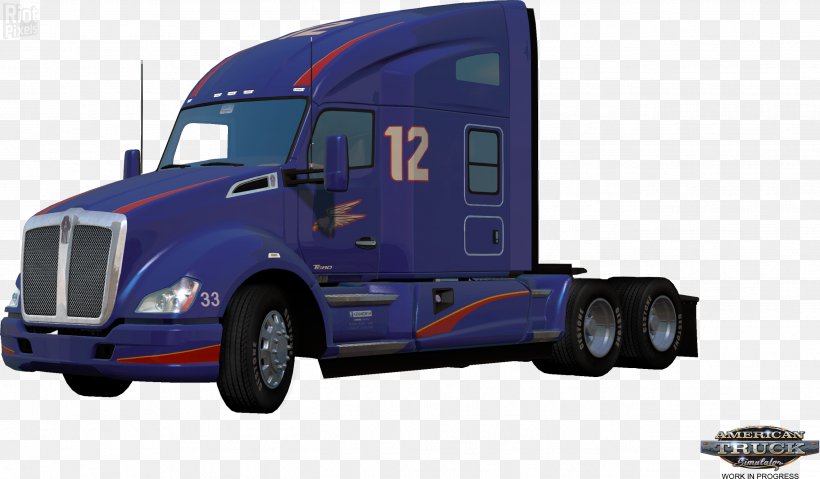 American Truck Simulator Car Video Game, PNG, 2633x1541px, American Truck Simulator, Art, Automotive Design, Automotive Exterior, Automotive Tire Download Free