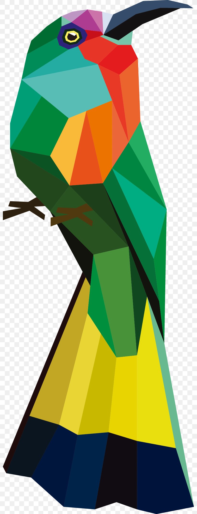 Bird Geometry Cartoon Illustration, PNG, 795x2133px, Bird, Art, Beak, Cartoon, Fictional Character Download Free