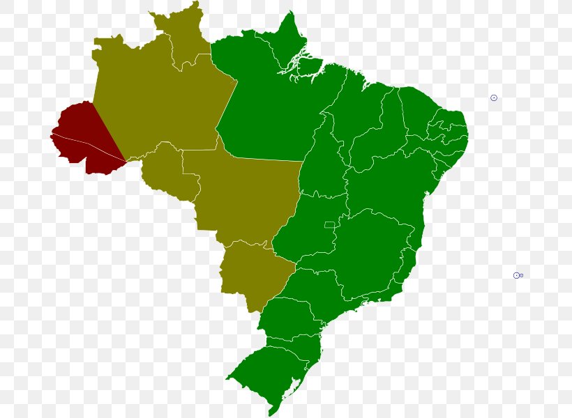 Brazil Vector Graphics Map Stock Illustration, PNG, 681x600px, 2018, Brazil, Blank Map, Green, Map Download Free