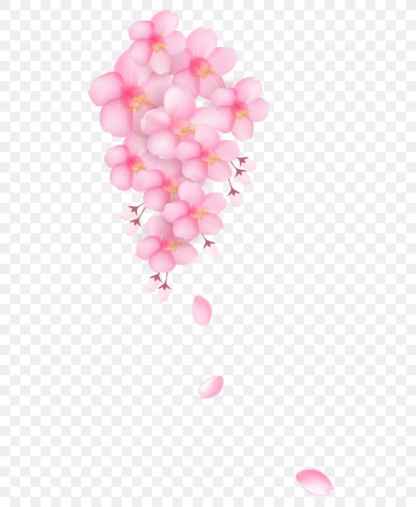 Cherry Blossom Clip Art, PNG, 567x1000px, Cherry Blossom, Blossom, Color, Creative Work, Cut Flowers Download Free