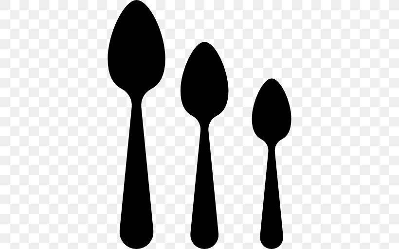 Soup Spoon Kitchen Bowl Cutlery, PNG, 512x512px, Spoon, Black And White, Bowl, Cutlery, Food Download Free