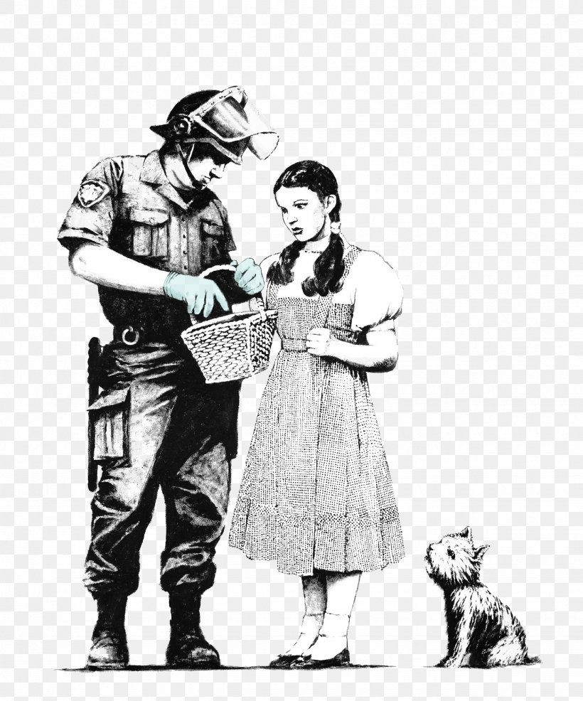 Dorothy Gale Toto Artist Graffiti Bristol, PNG, 1330x1600px, Dorothy Gale, Art, Artist, Banksy, Black And White Download Free