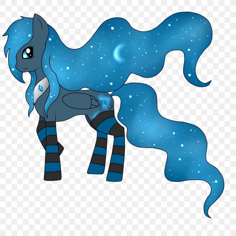 Horse Pony Vertebrate Cobalt Blue Cartoon, PNG, 1024x1024px, Horse, Animal, Animal Figure, Blue, Cartoon Download Free