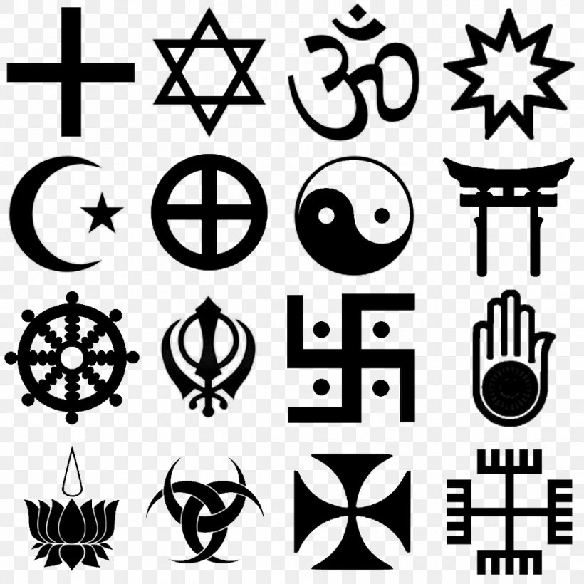 Religious Symbol Religion Symbols Of Islam Christianity, PNG, 960x960px, Religious Symbol, Area, Belief, Black And White, Brand Download Free