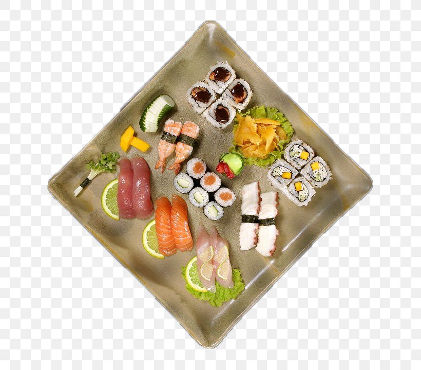 Sushi California Roll Makizushi Japanese Cuisine Sashimi, PNG, 720x720px, Sushi, Asian Food, Bento, California Roll, Comfort Food Download Free