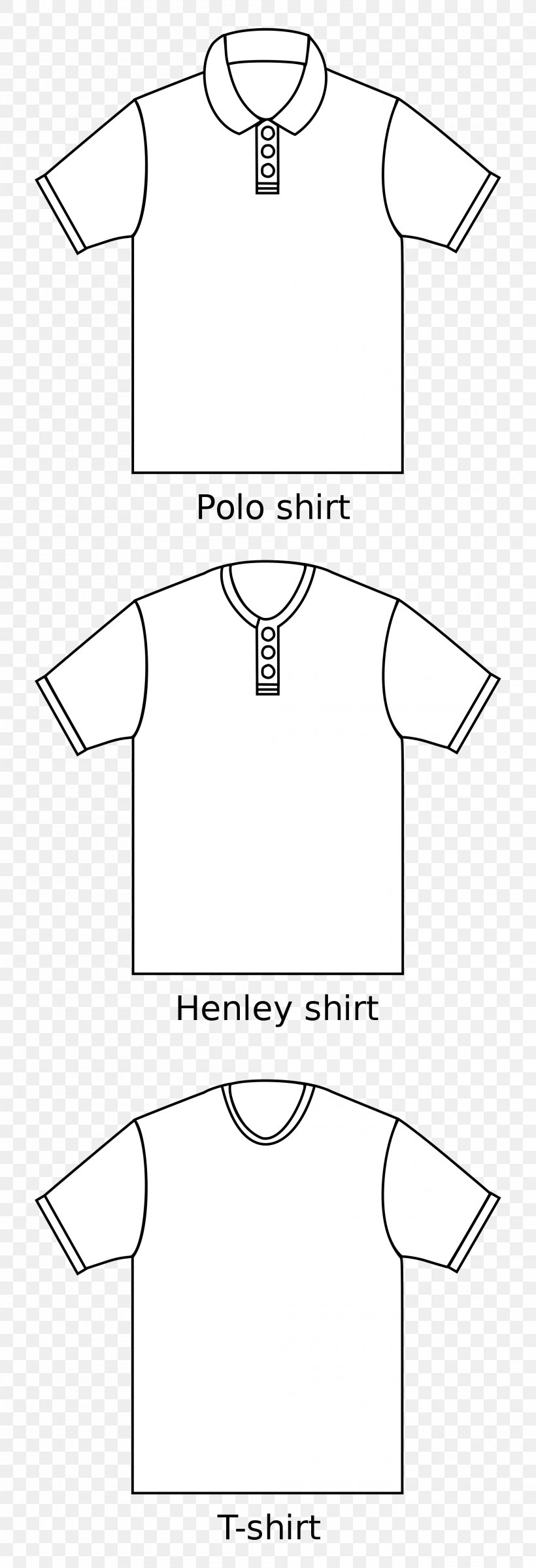 T-shirt Blouse Dress Shirt Collar, PNG, 2000x5849px, Tshirt, Area, Black, Black And White, Blouse Download Free