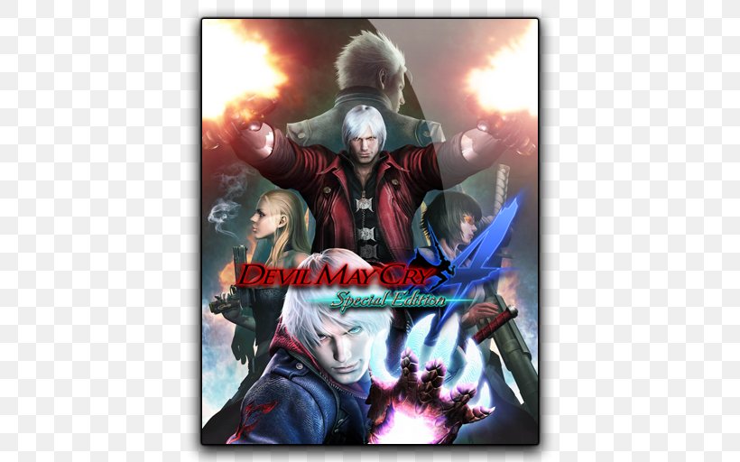 Devil May Cry 4 Devil May Cry 2 Devil May Cry 3: Dante's Awakening PlayStation 4, PNG, 512x512px, Watercolor, Cartoon, Flower, Frame, Heart Download Free