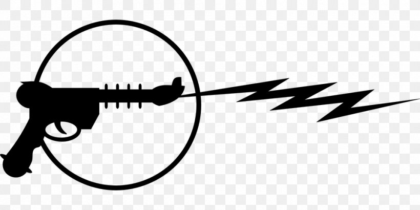 Raygun Weapon Clip Art, PNG, 960x480px, Raygun, Black, Black And White, Brand, Firearm Download Free