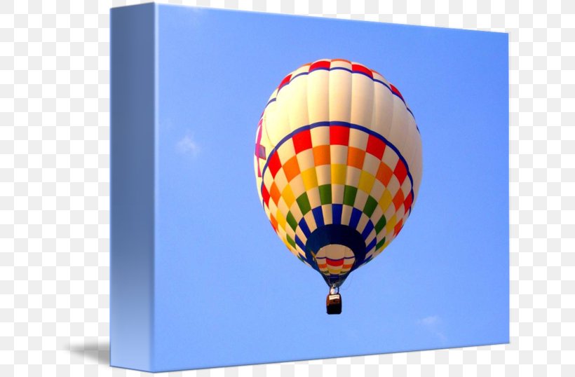 Hot Air Balloon Gallery Wrap Canvas Art, PNG, 650x538px, Watercolor, Cartoon, Flower, Frame, Heart Download Free